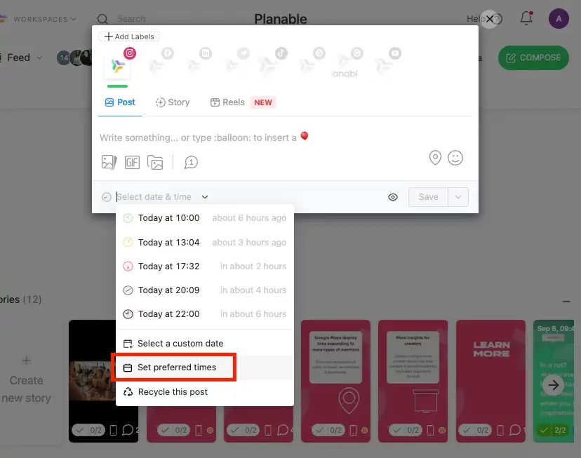 horas preferidas para publicar en Instagram
